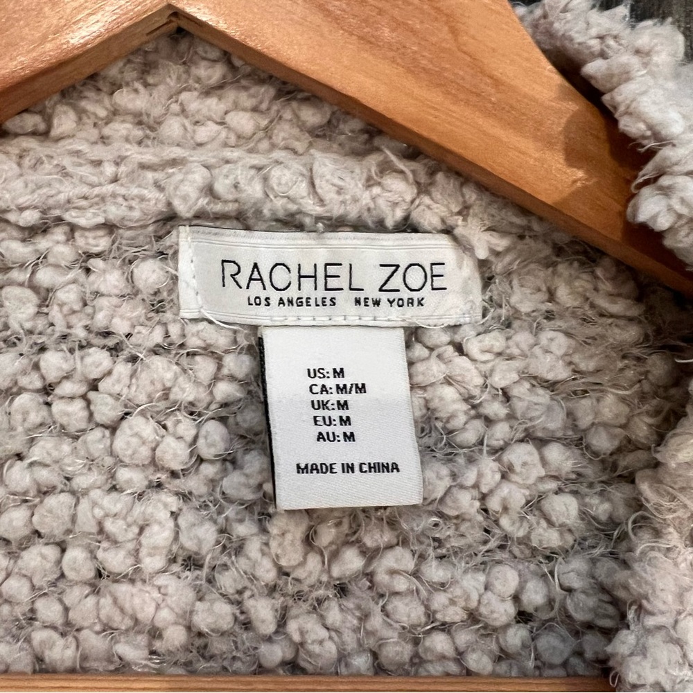 Rachel Zoe Cream Textured Knit Cardigan - Picture 3 of 11